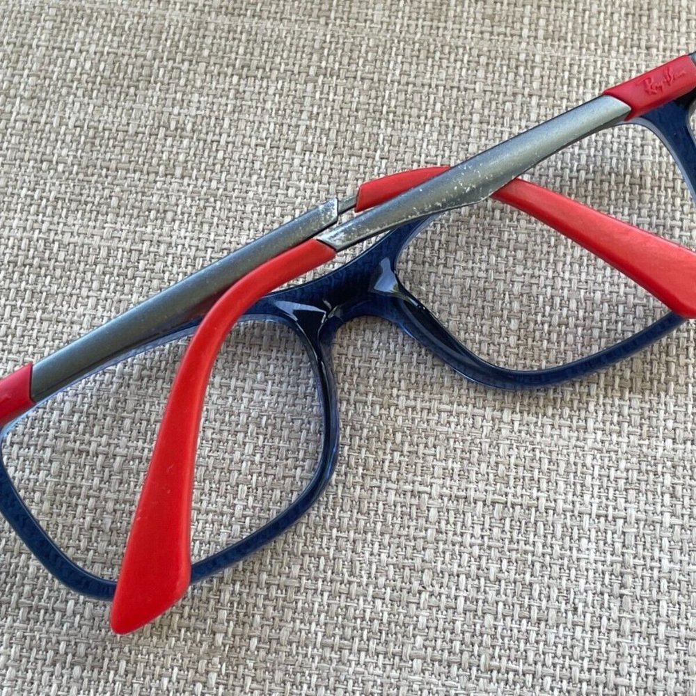 Ray-Ban Women Eyeglasses Frame Blue/Gray/Red Tone Glasses Frame 49[]16 125 - Picture 5 of 12